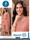 Mercury By Kaya Salsa Embroidery Work Kurti With Bottom Dupatta